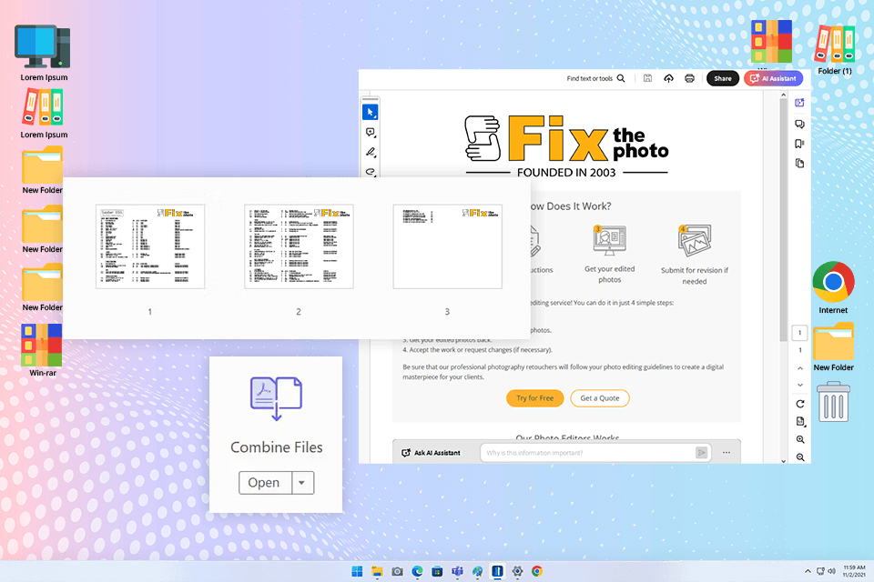 adobe acrobat pdf merge software