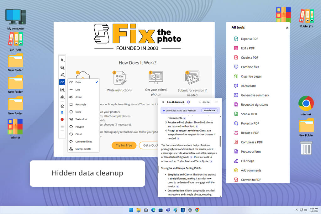 adobe acrobat pdf redaction tool online