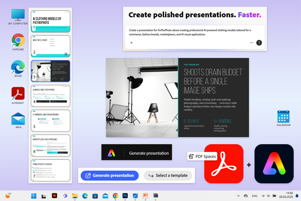 adobe acrobat pdf spaces adobe express ai tool like gamma