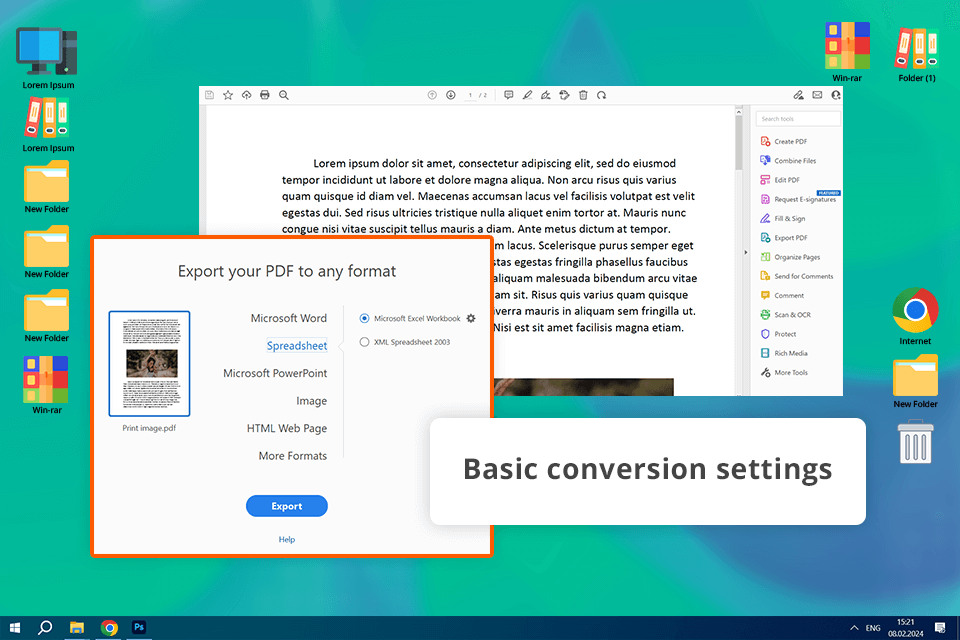adobe acrobat pdf to csv converter