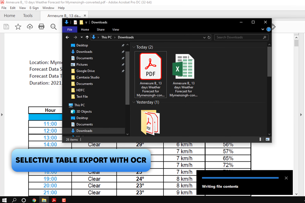 adobe acrobat pdf to excel converter