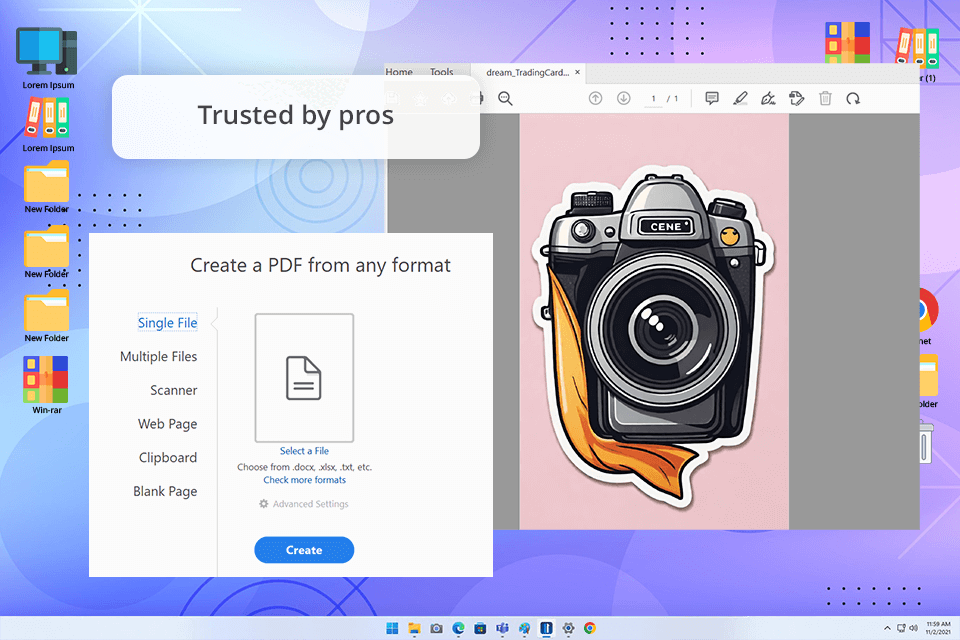 adobe acrobat png to pdf converter