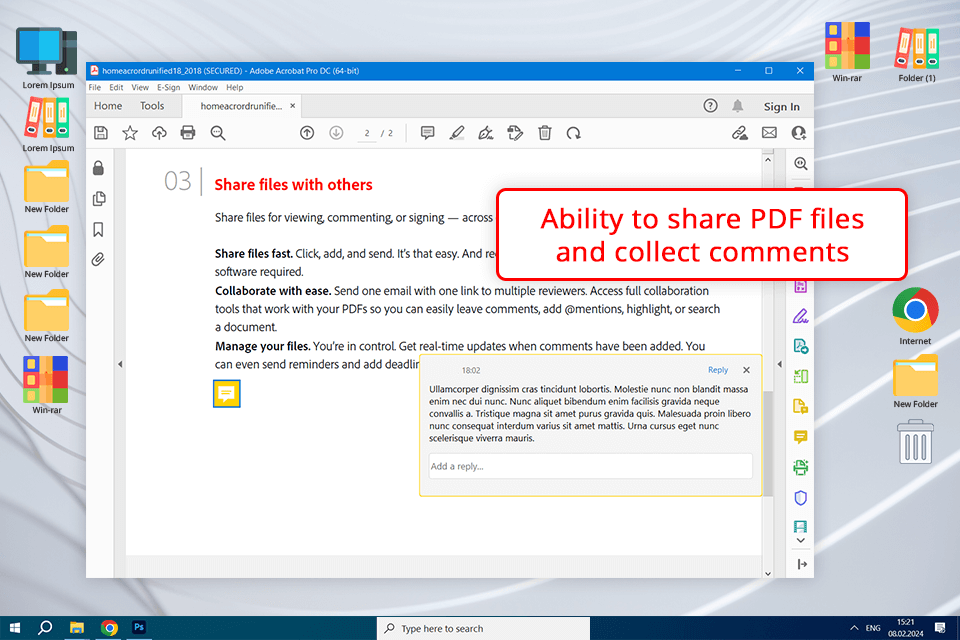 adobe acrobat pro dc interface