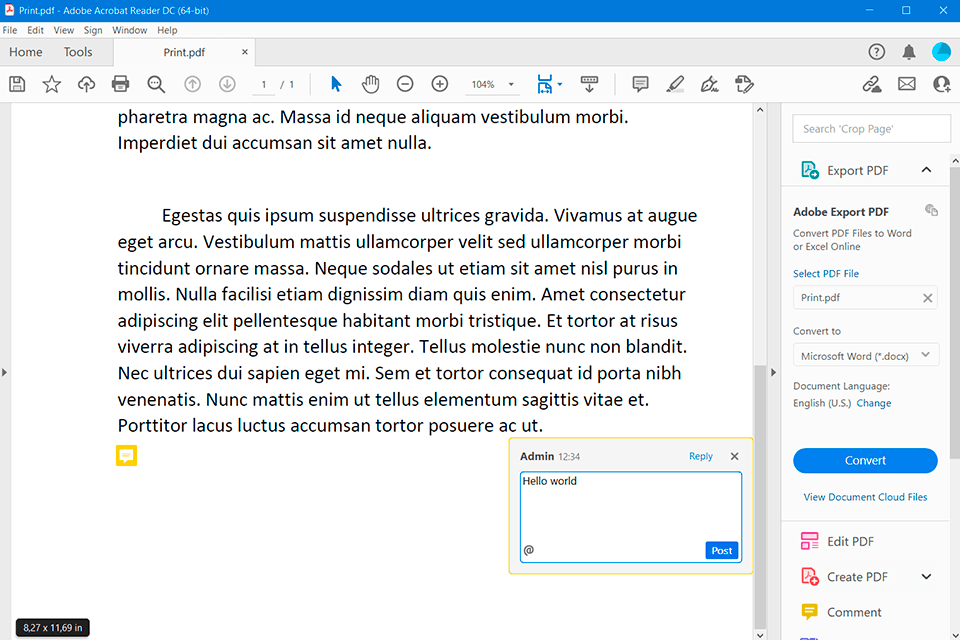 adobe acrobat reader annotation