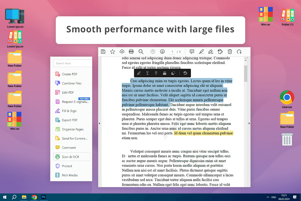 adobe acrobat reader free pdf reader interface