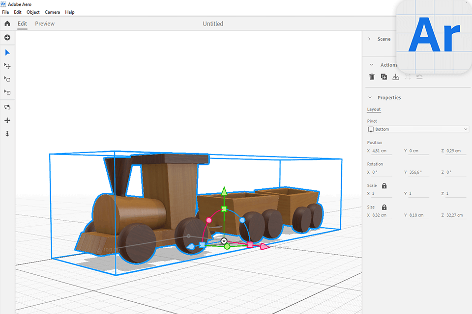 adobe aero interface