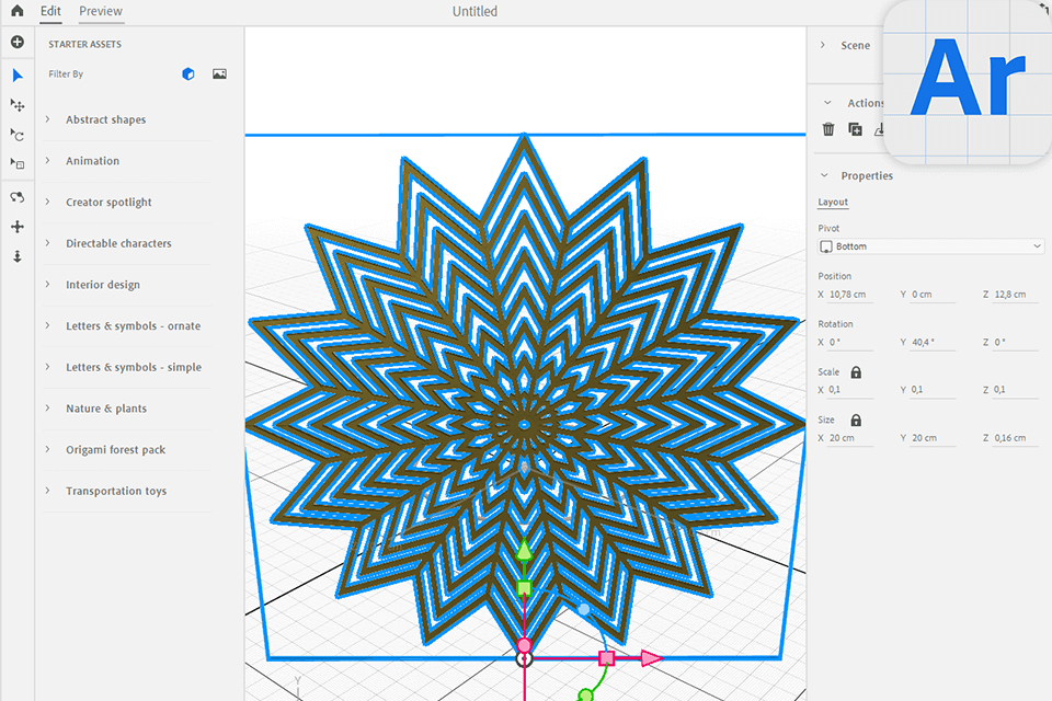 adobe aero interface