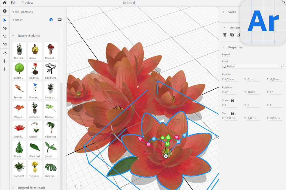 adobe aero interface