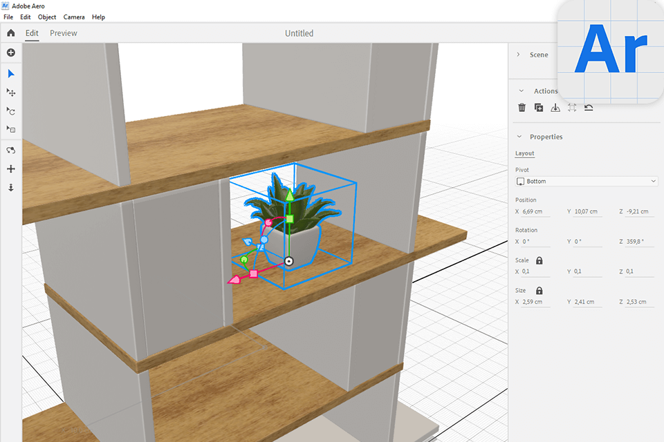 adobe aero interface