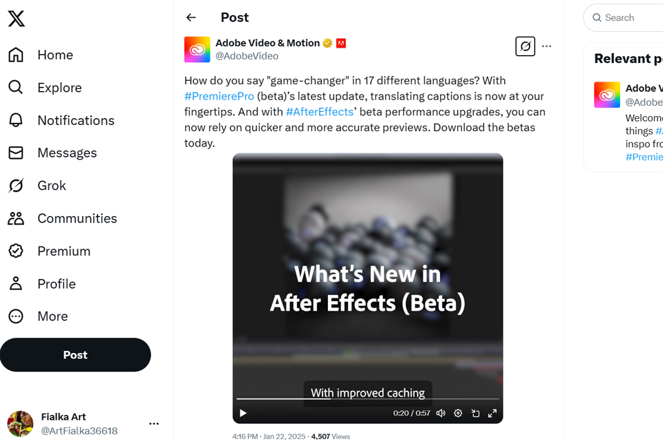 adobe after effects post