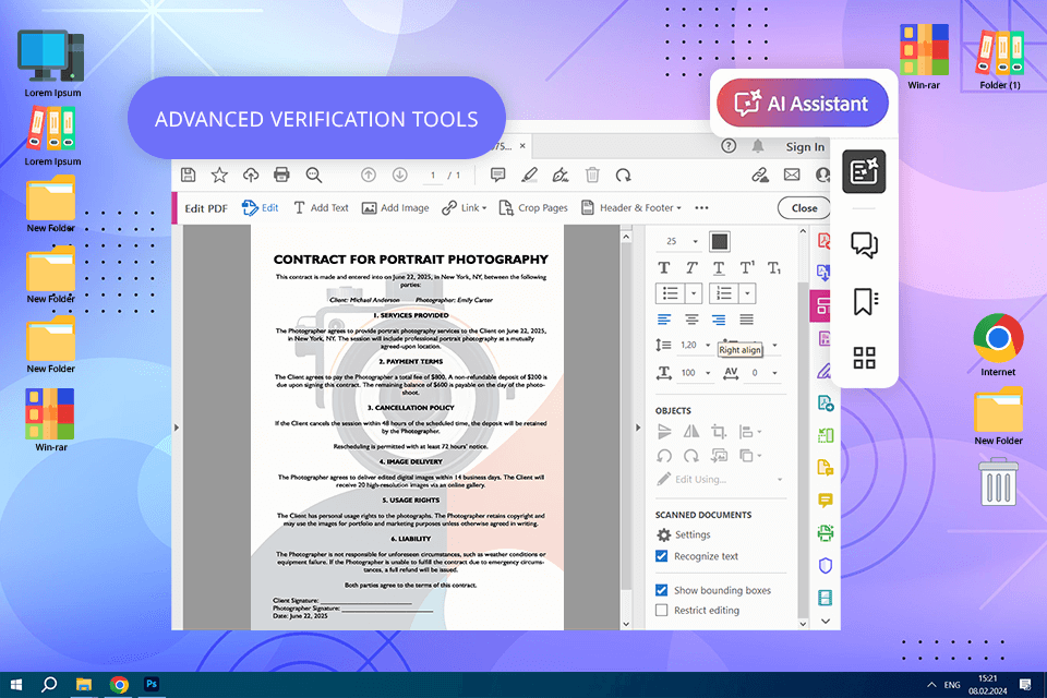 adobe ai assistant interface
