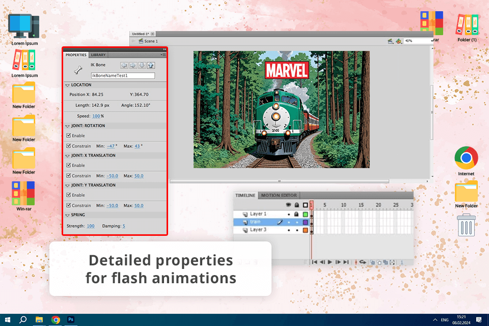 adobe animate cs5 screen