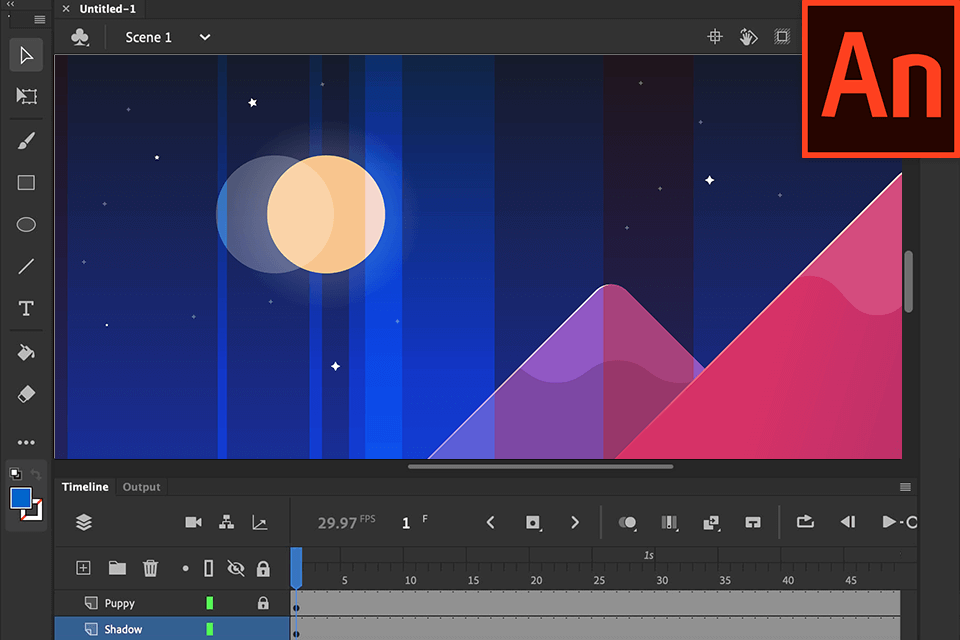 adobe animate interface