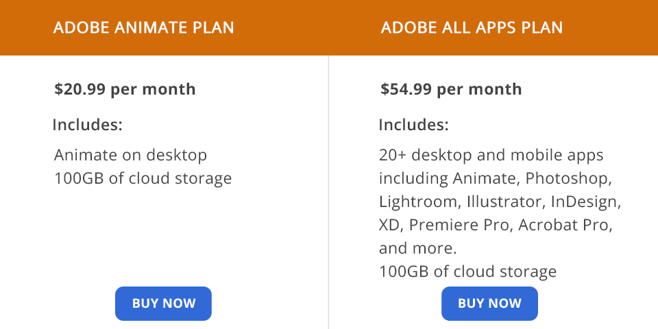 adobe animate الأسعار