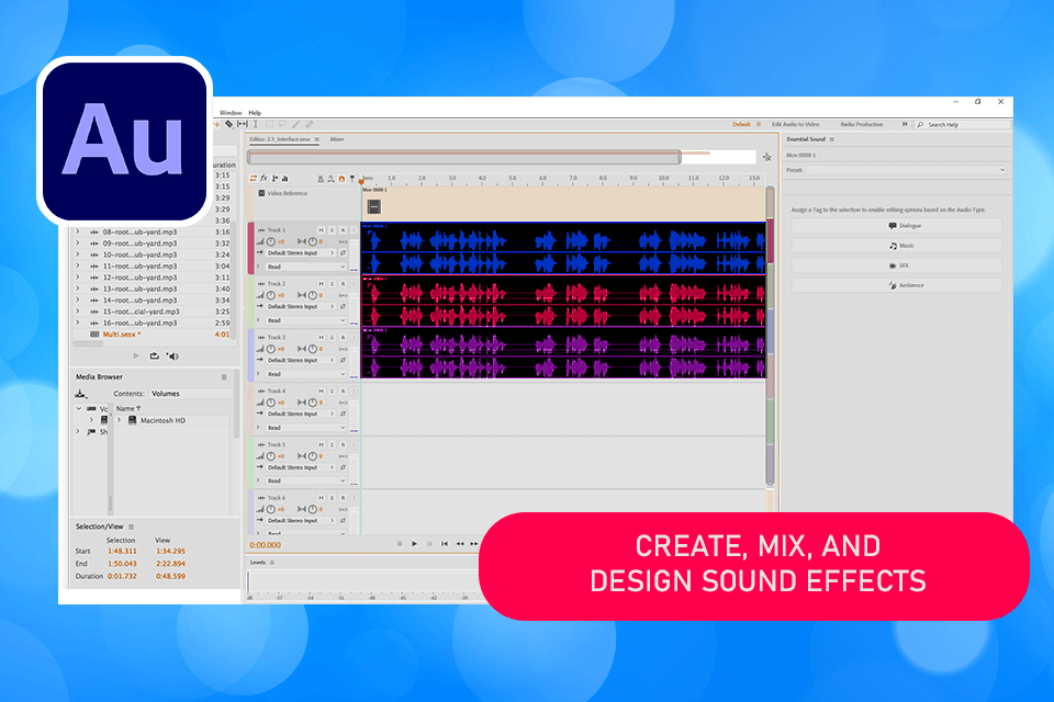 adobe audition interface