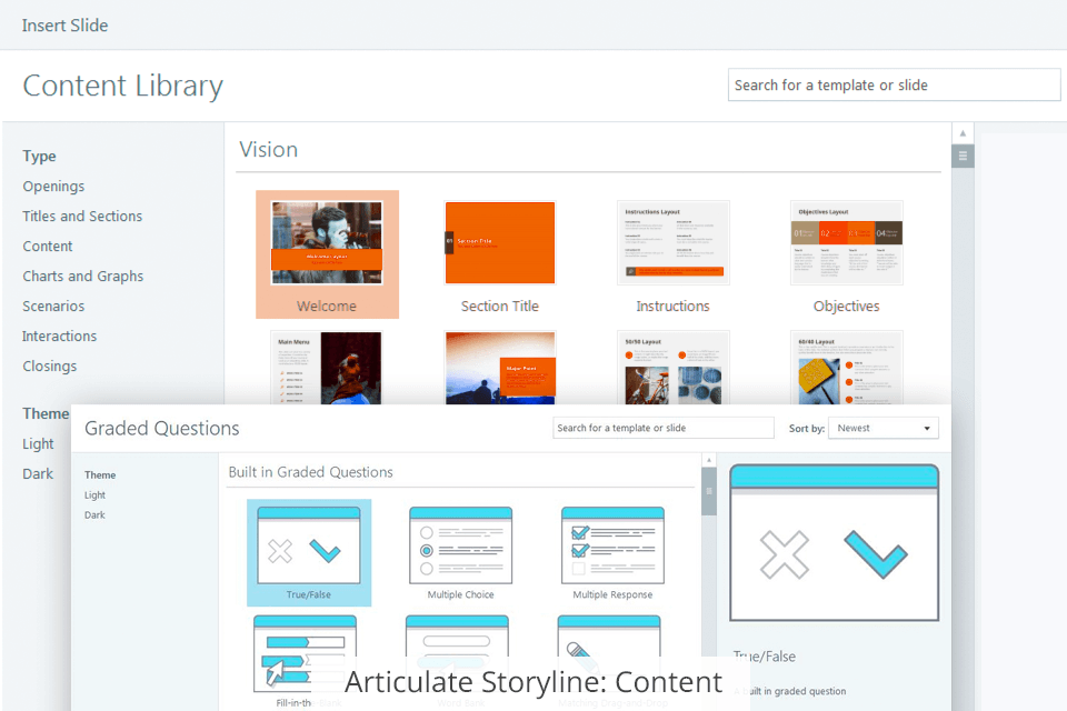 articulate storyline content