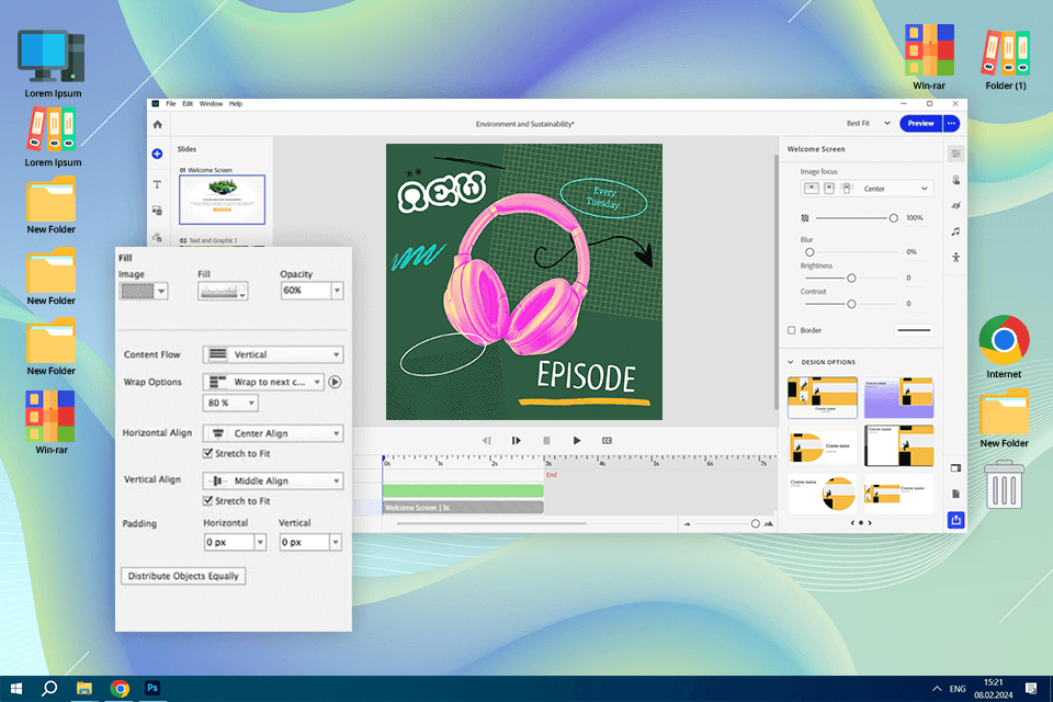 adobe captivate interface