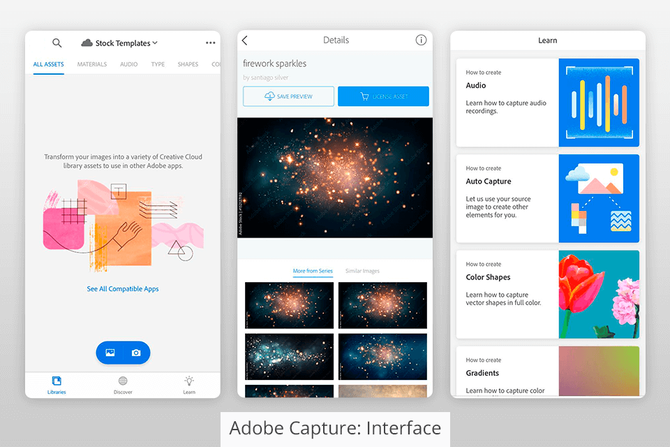 adobe capture interface