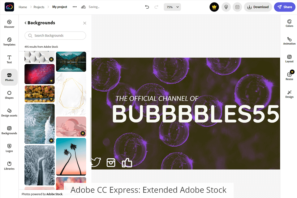 adobe creative cloud express extended adobe stock