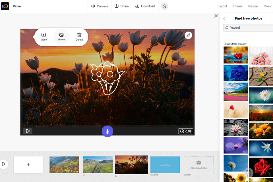 نصيحة adobe cc express لتخصيص الفيديو الخاص بك