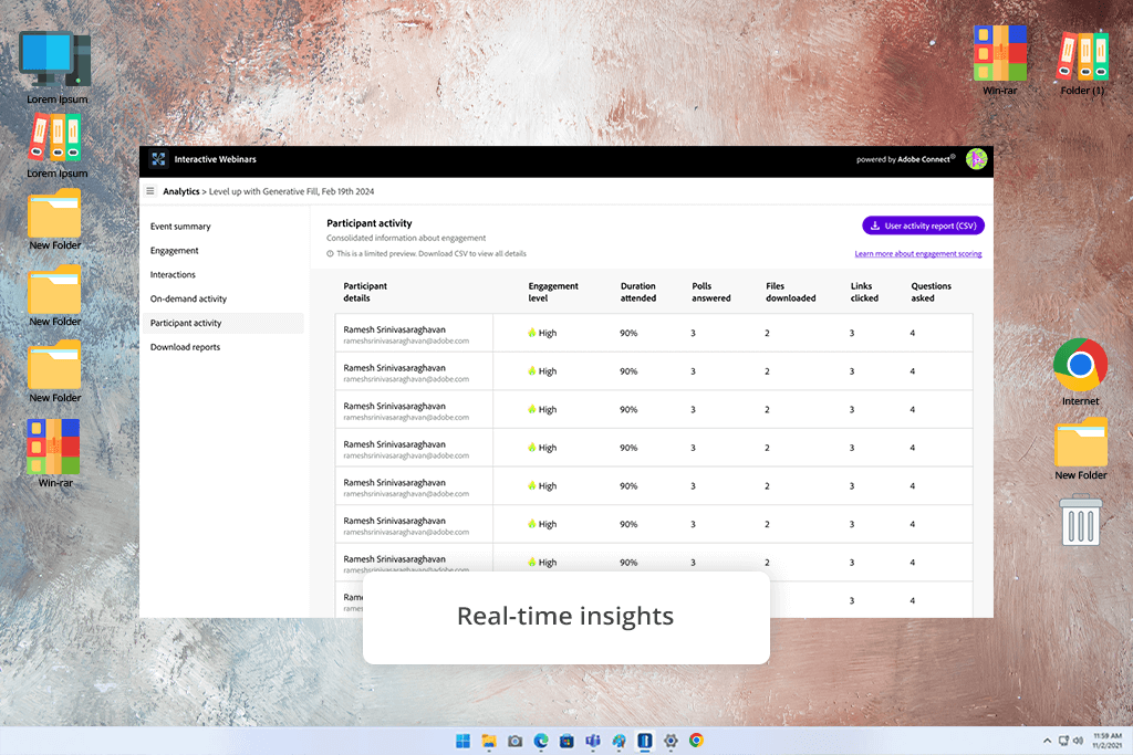 adobe connect reports