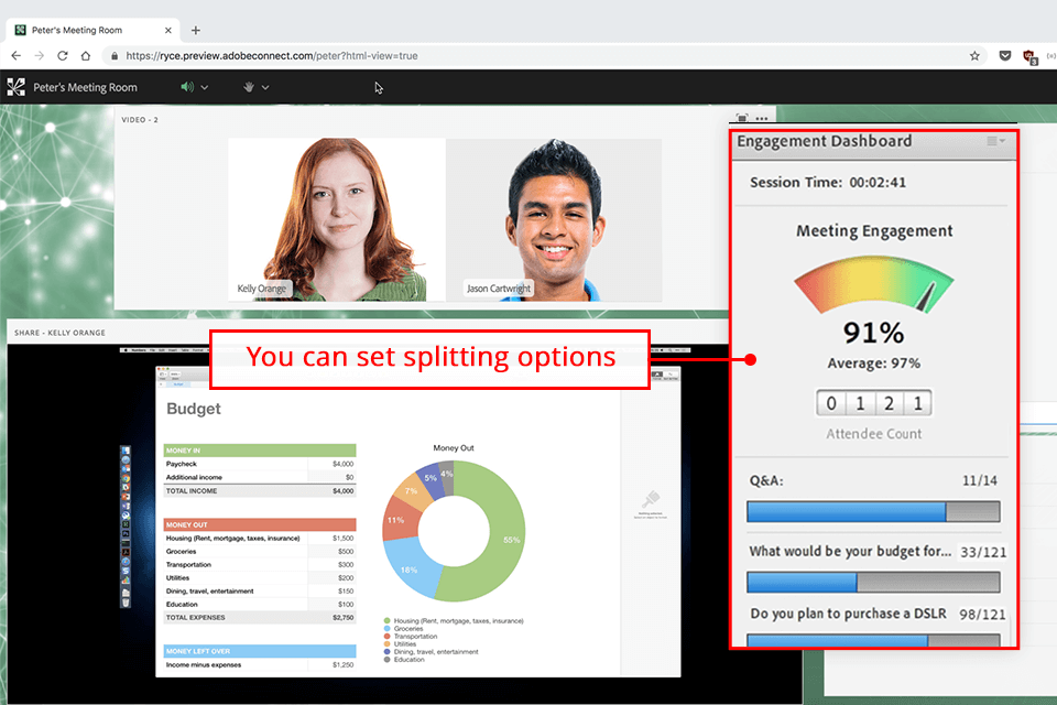 adobe connect screen