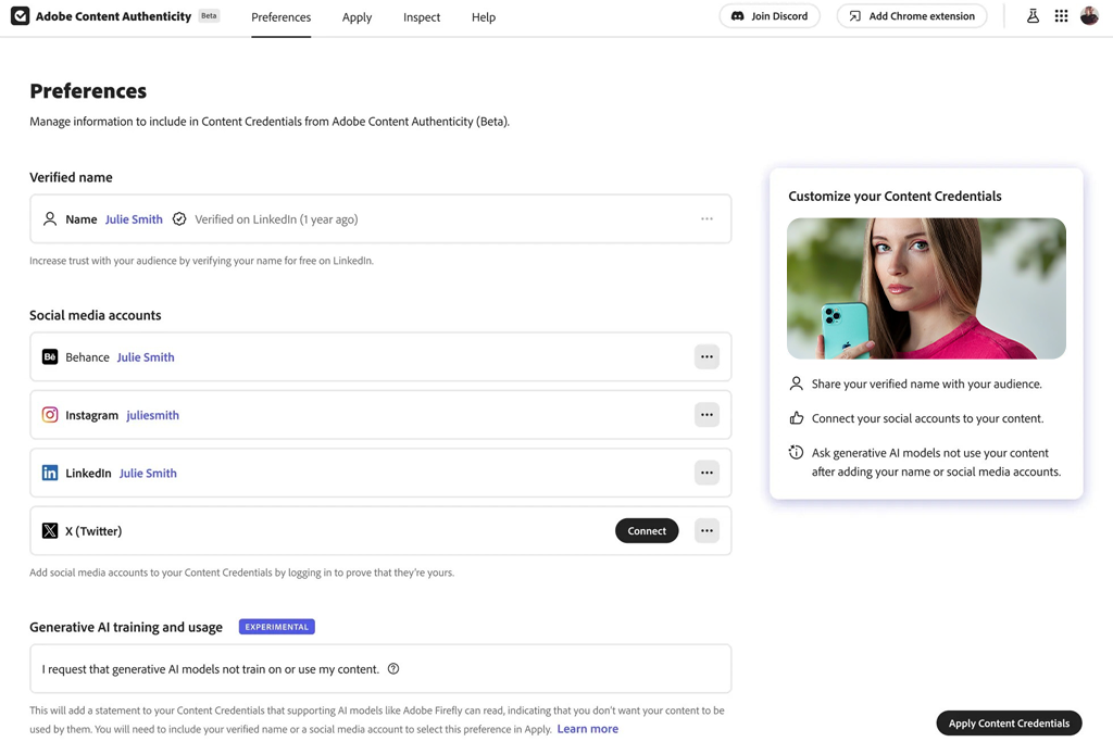 adobe content authenticity ai image detector