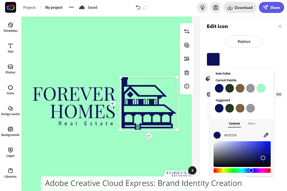 هوية العلامة التجارية Adobe Express
