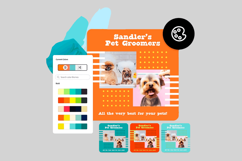 adobe creative cloud express paleta de colores