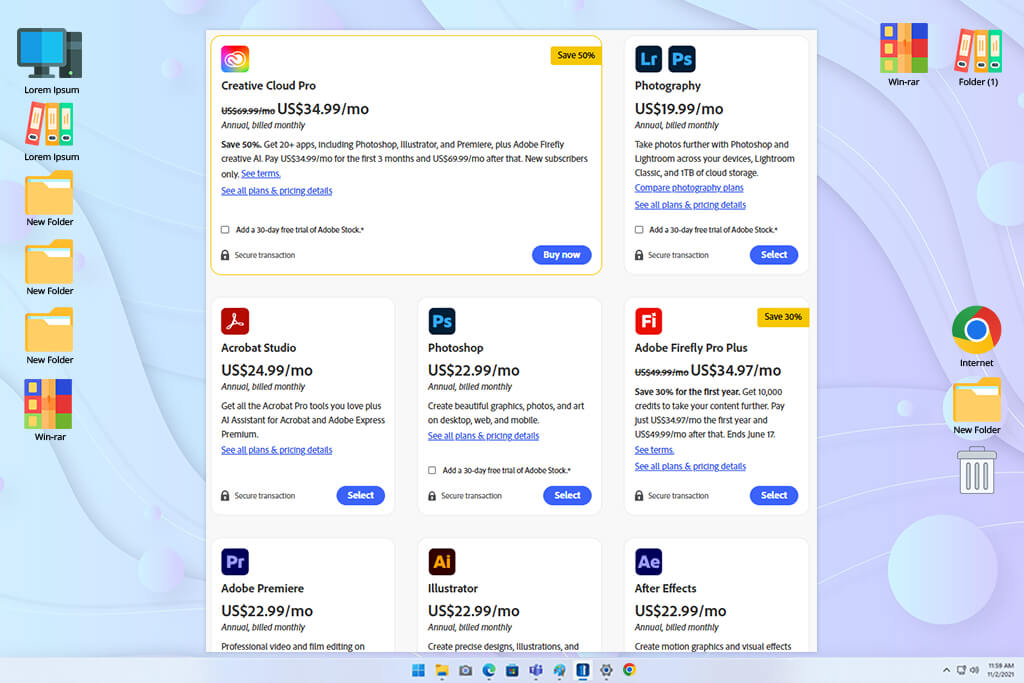 adobe creative cloud pro pricing