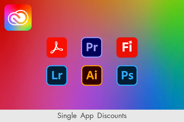 adobe discounts single apps