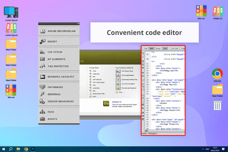 adobe dreamweaver cs6 screen