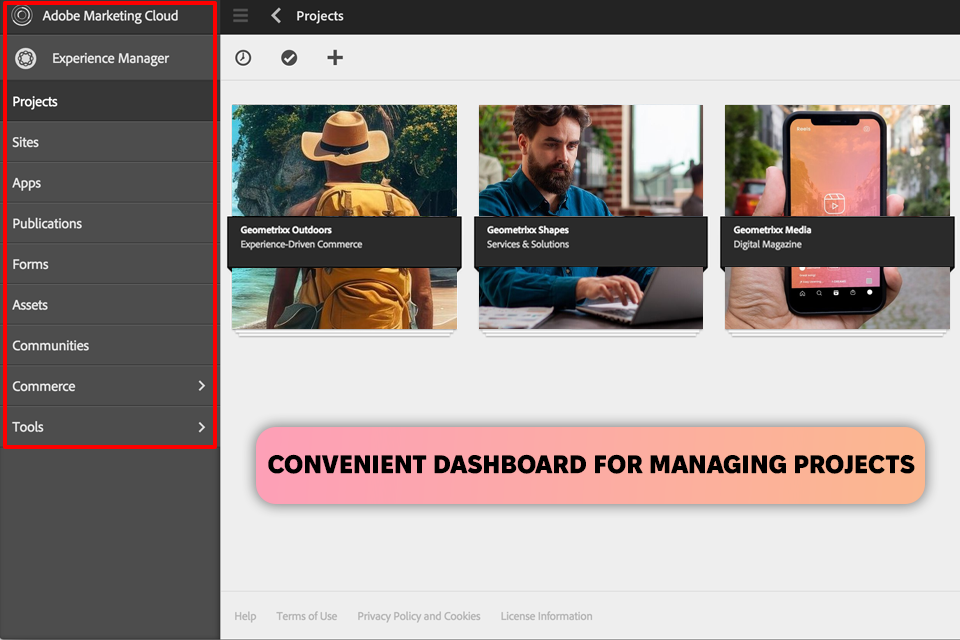 adobe experience manager interface