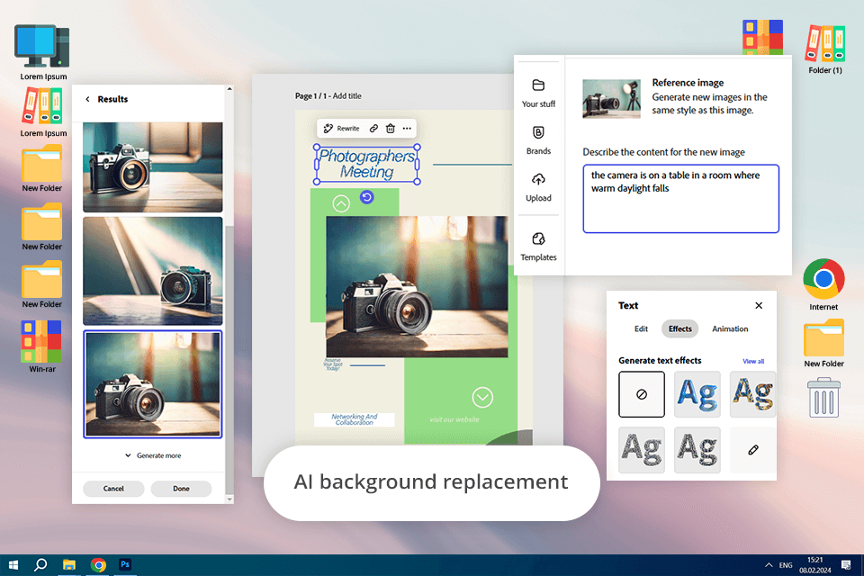 adobe express ai features