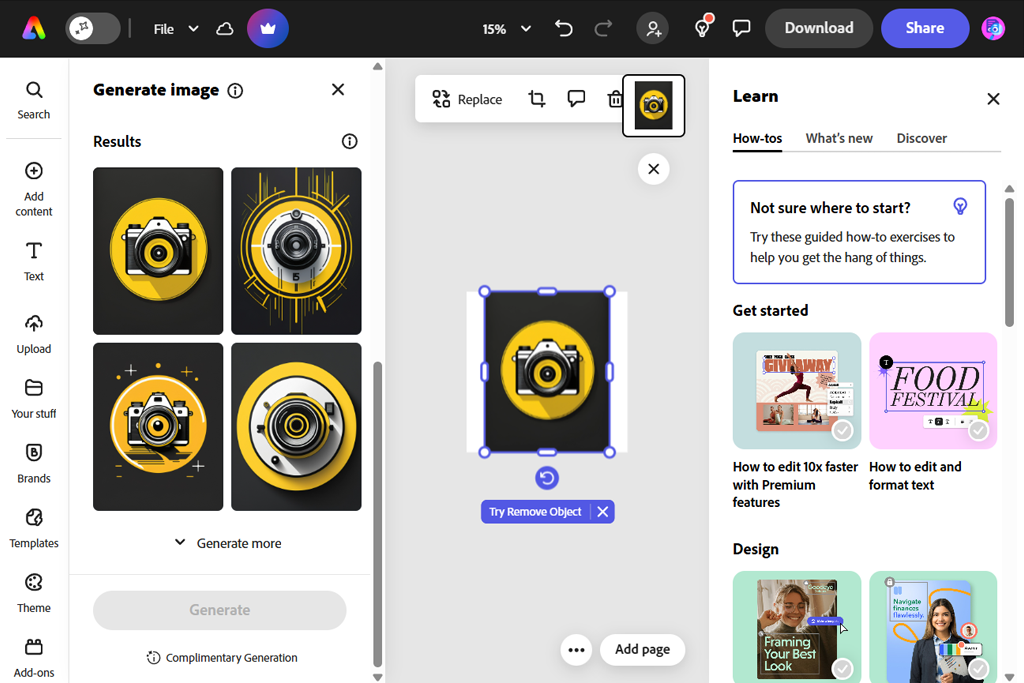 adobe express ai logo generator