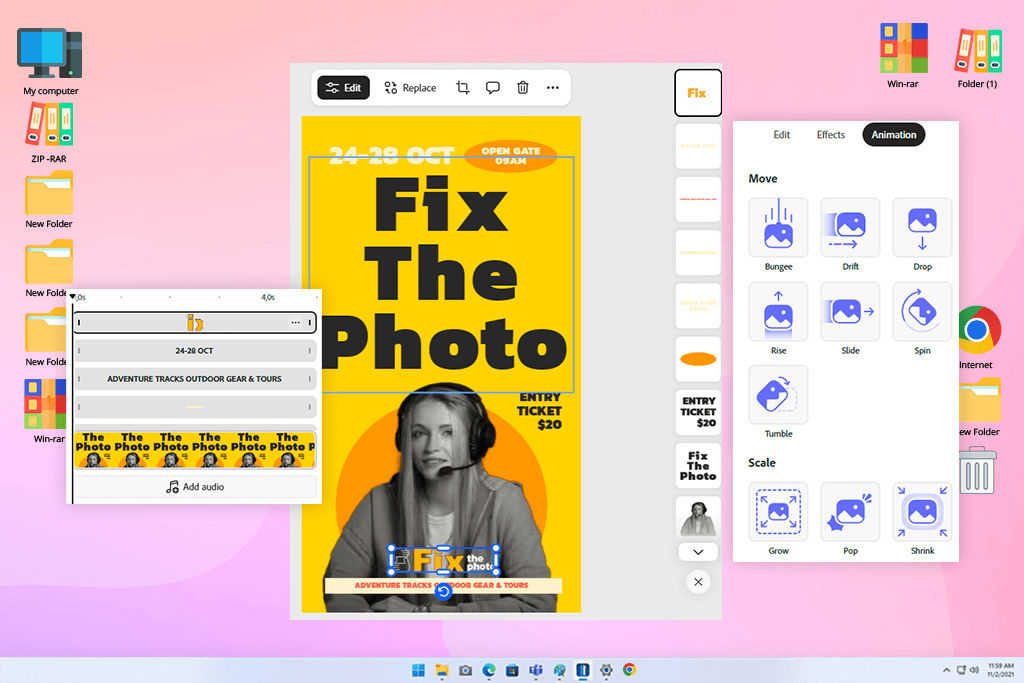 adobe express animations