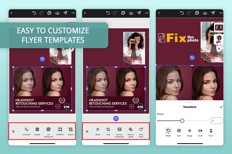 adobe express app to make flyers free