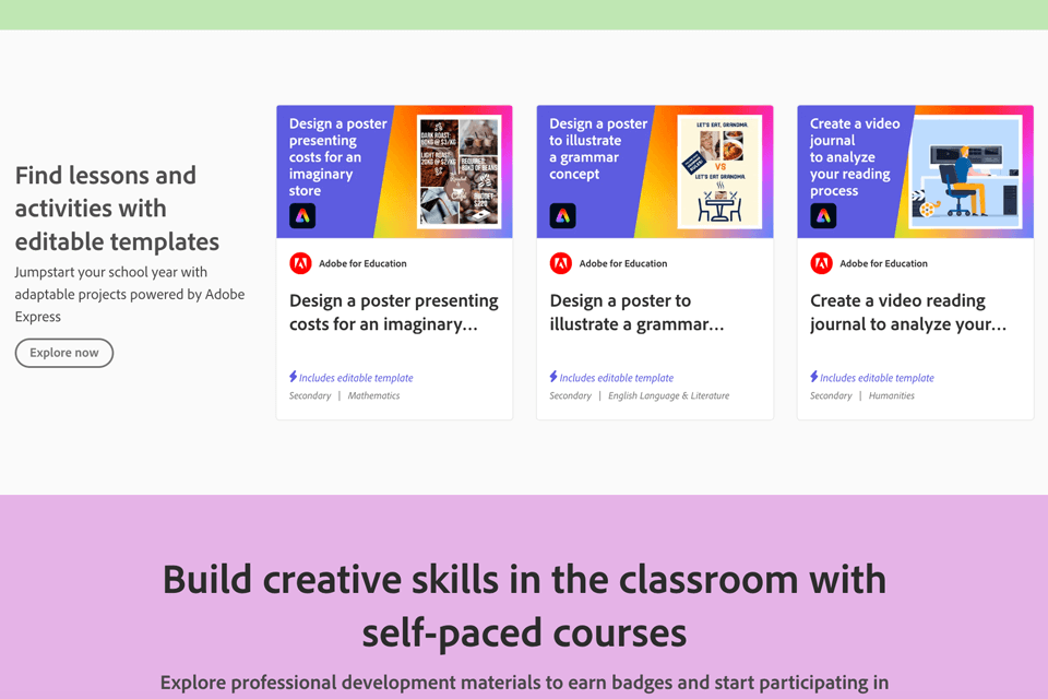 adobe express for education exchange
