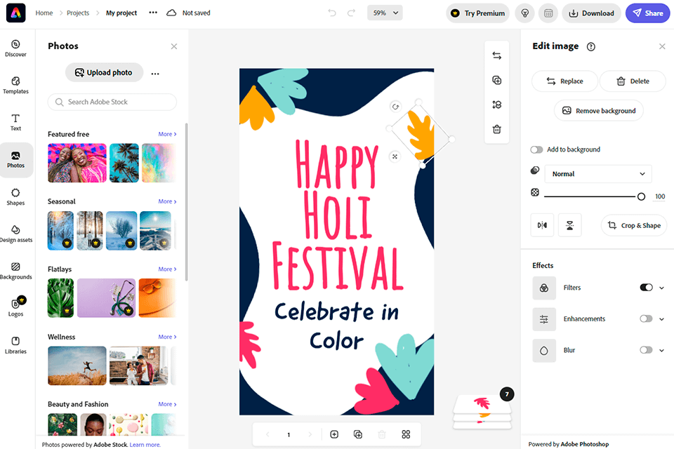 adobe express for nonprofits access to cc library