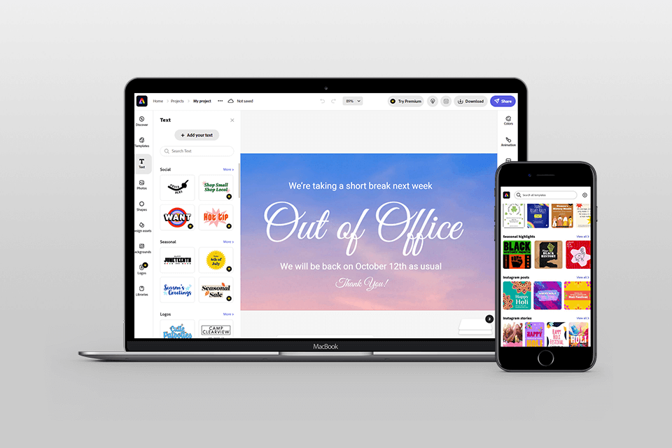 adobe express for nonprofits sync options