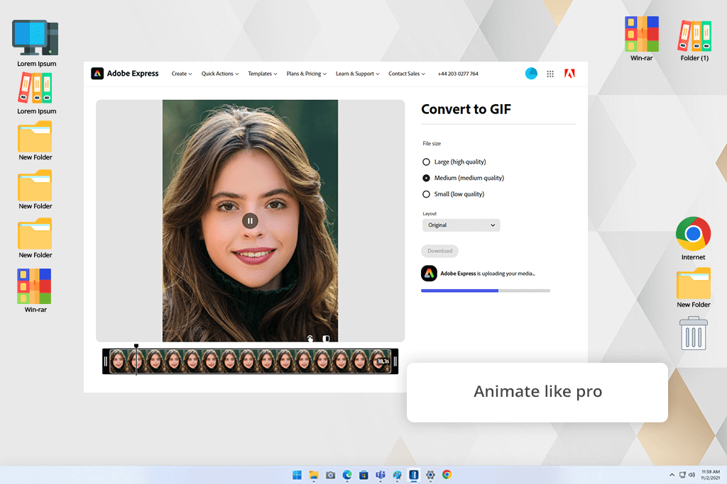 adobe express mp4 to gif converter