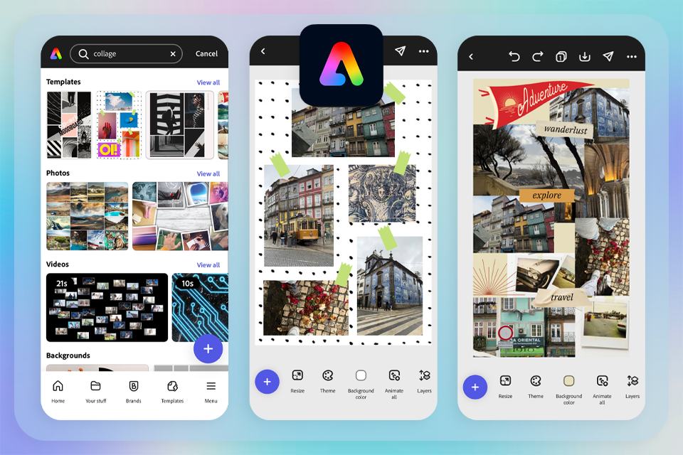 adobe express photo collage app