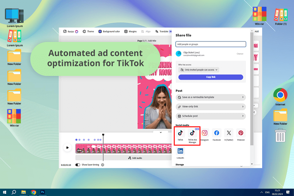 adobe express tiktok ad maker