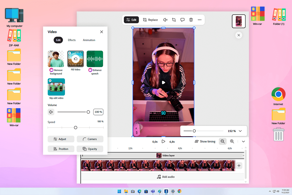 adobe express video tools