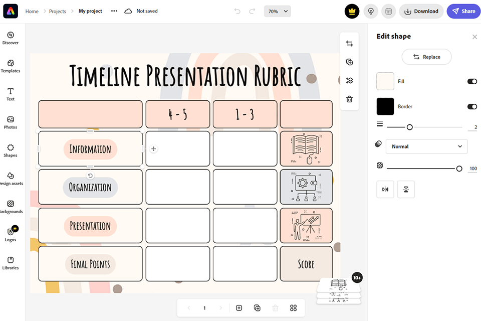 adobe express visme alternative interface