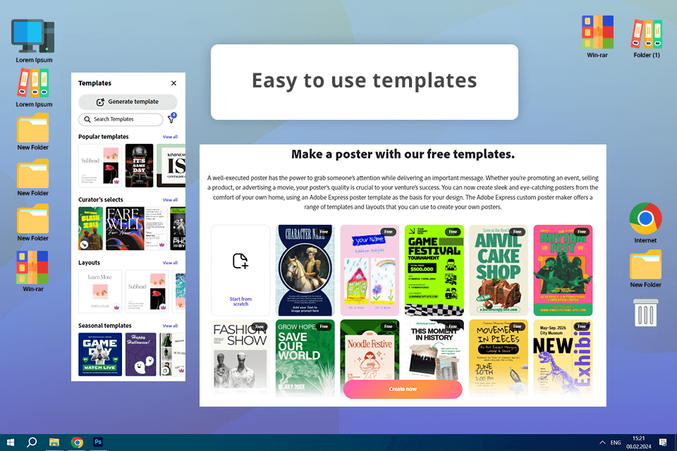 adobe express vistacreate alternative interface