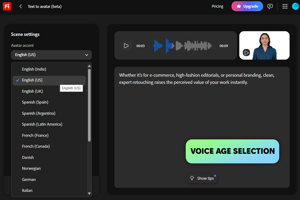 adobe firefly ai accent generator