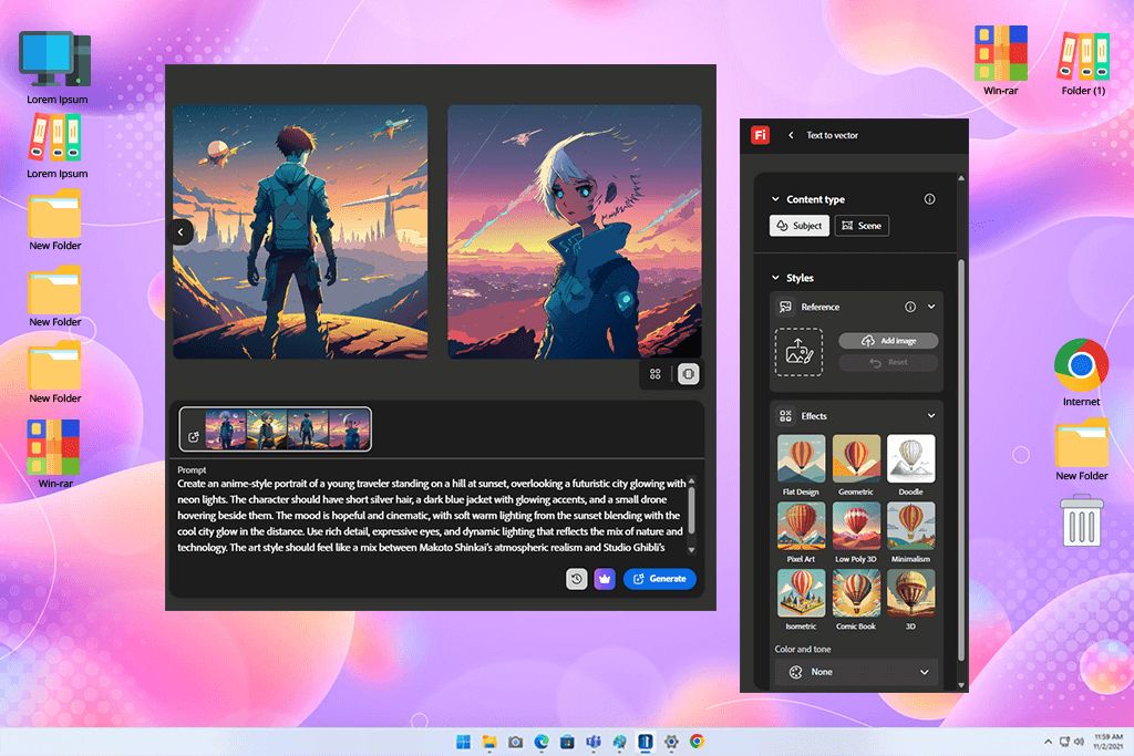 adobe firefly ai anime generator tool