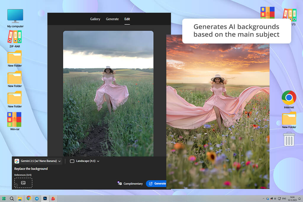adobe firefly ai background generation