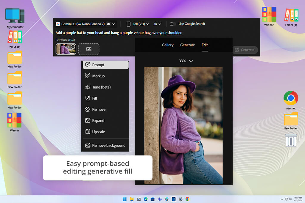 adobe firefly ai generative fill tool